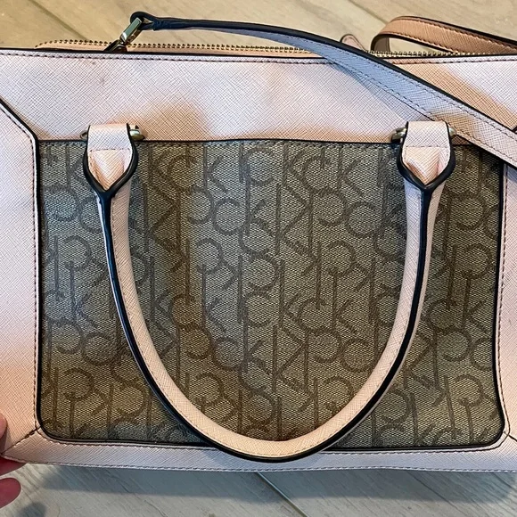 Calvin Klein Blush and Taupe Satchel - Picture 9 of 14